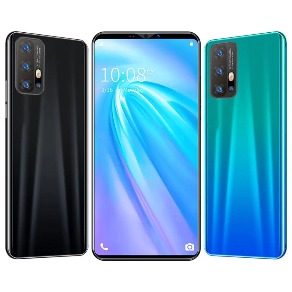 

Z6 Pro Smartphone 5.8 Inch Screen Smartphone 512M+4G Android Smartphone 3D Glass Plated Back Cover Blue