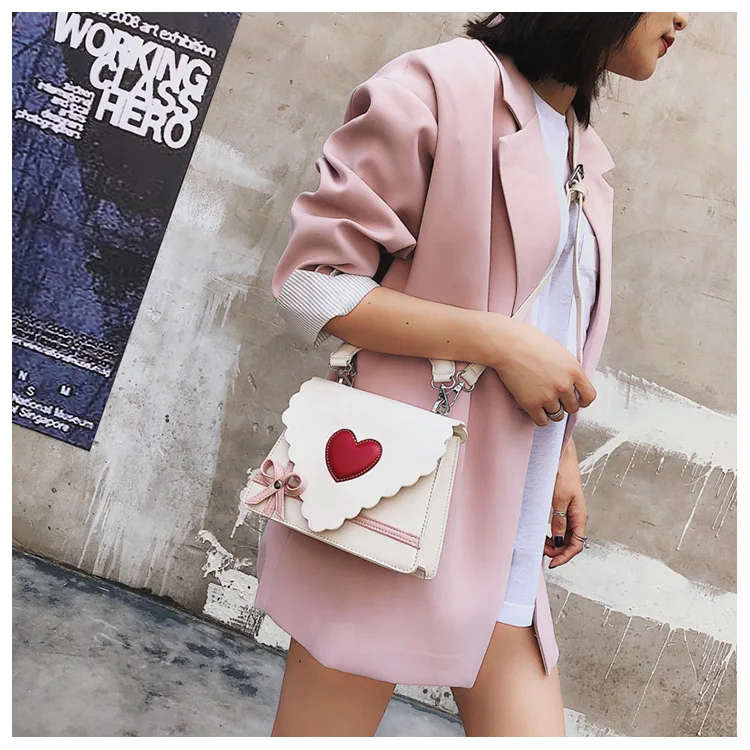 Новинка 2020 модные милые сумки через плечо с бантом Женская милая сумочка сумка из