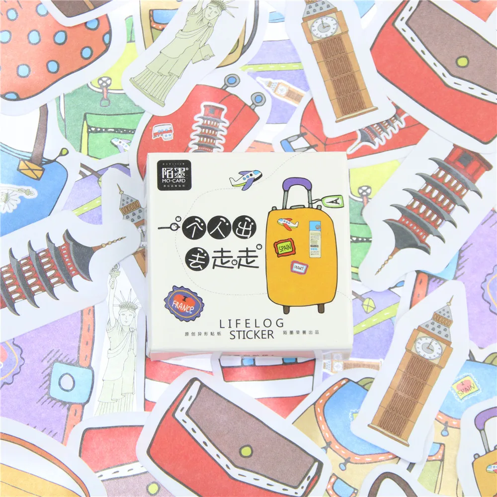 45 шт./лот мини бумажные наклейки для путешествий украшения сделай сам аблум