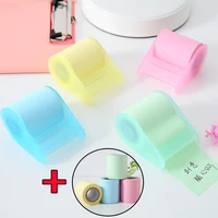 tearable memo tape and dispenser with refill free to cut and paste message sticker for office school supplies