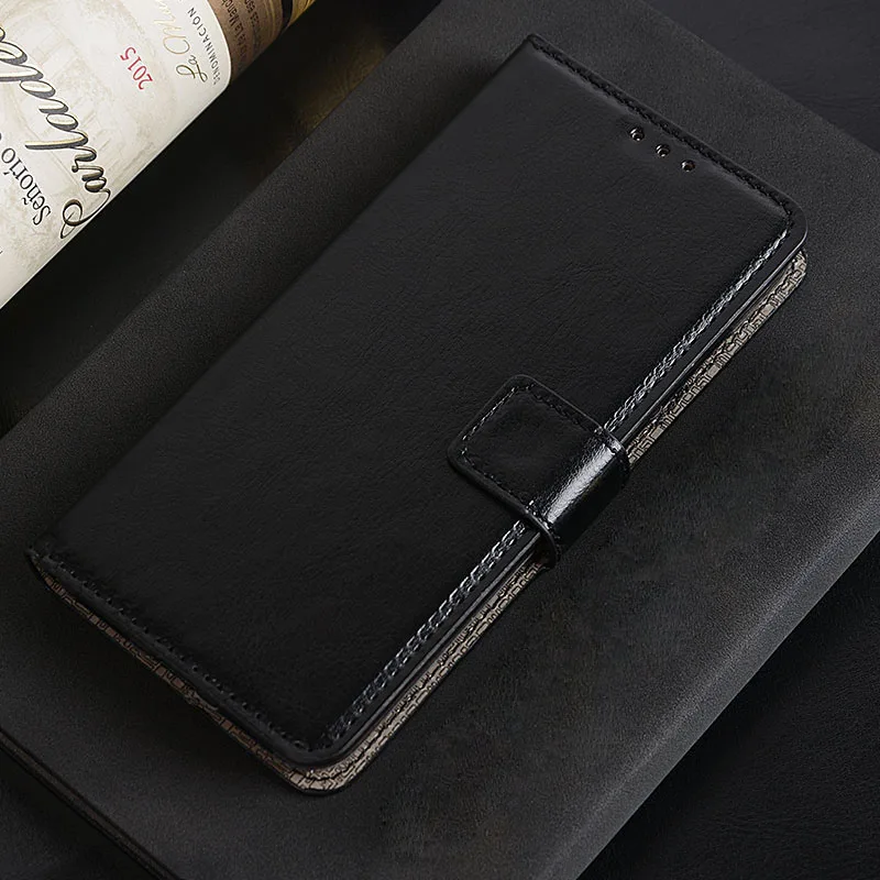 Черный Для Oukitel C17 Pro C17Pro чехол роскошный чехол из искусственной кожи с защелкой фоторамка со слотом для карты памяти чехол для Oukitel C17 C 17 Pro Чехол Coque - Цвет: Черный