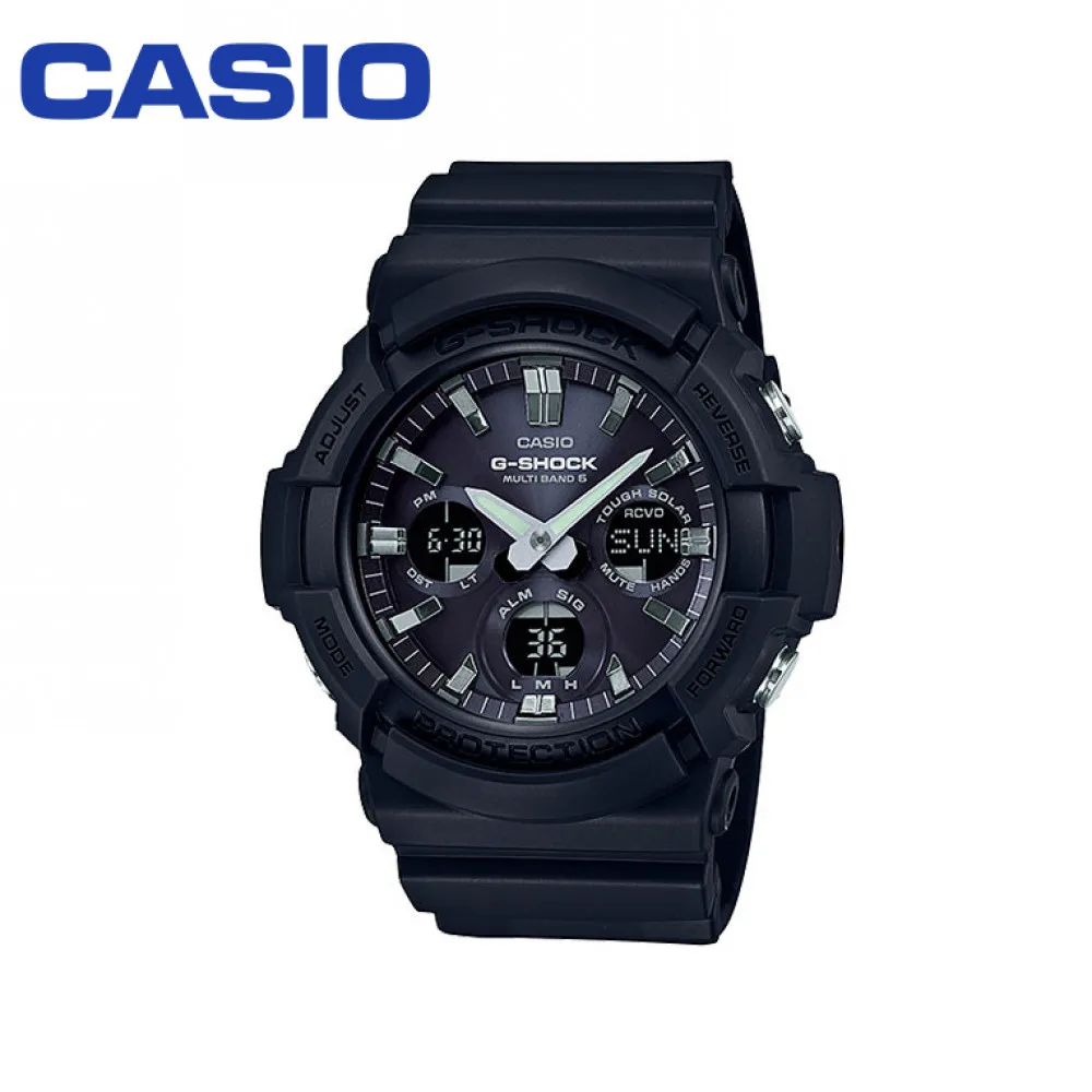 Наручные часы Casio GAW 100B 1A мужские кварцевые на пластиковом ремешке|Мужские