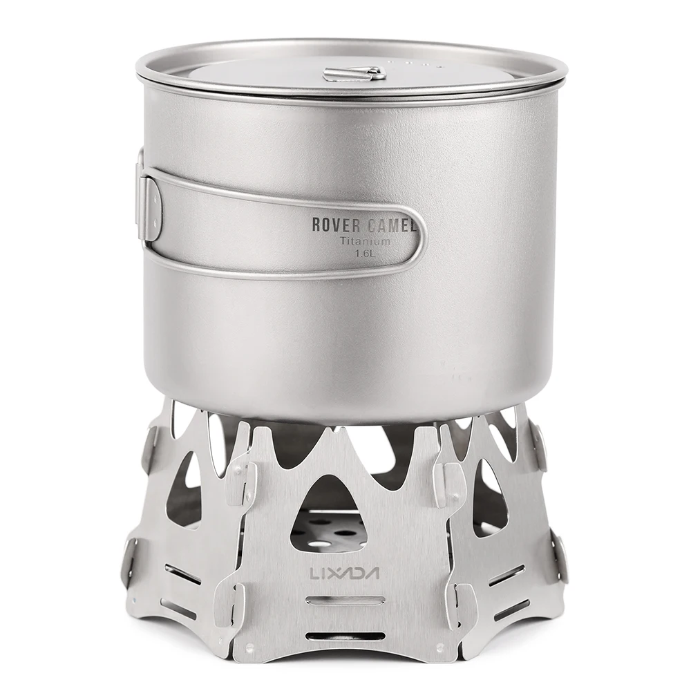 Шестигранная походная дровяная плита Портативная Складная легкая карманная