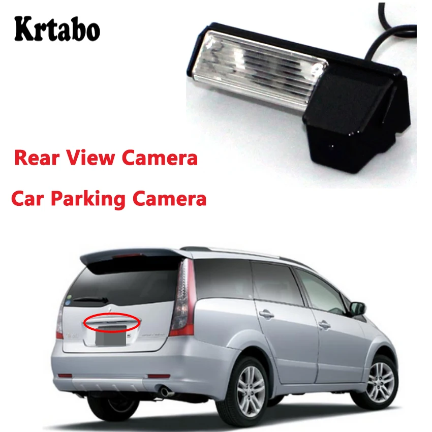 

Krtabo для Mitsubishi Grandis MPV 2003 ~ 2011 Водонепроницаемая камера ночного видения заднего вида