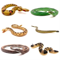 6 style simulated reptiles green bamboo snakes garter snakes python models childrens toy and birthday gifts tricky prank toys