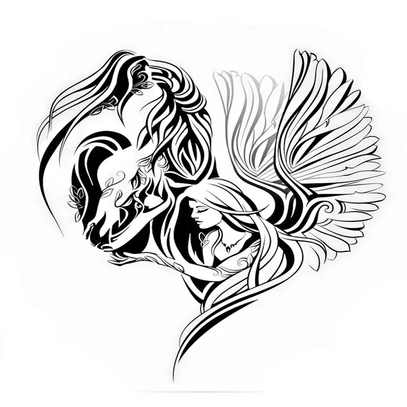 Арт-Сердце Лошадь Девочка Орёл Ангел Узор Чистые Штампы Новинка 2021 Хэллоуин Рождество DIY Оформление Альбома для Вырезания без Ножей.