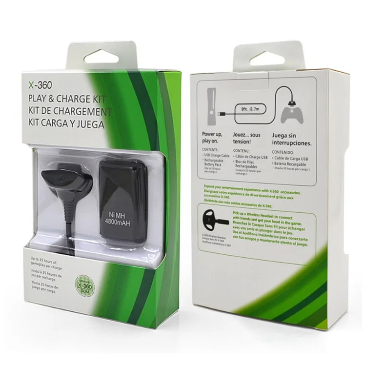 

Battery Charger Pack For X Box Xbox 360 Power Adapter Charging Dock Control Controller Supply Unit Console Portable USB Command