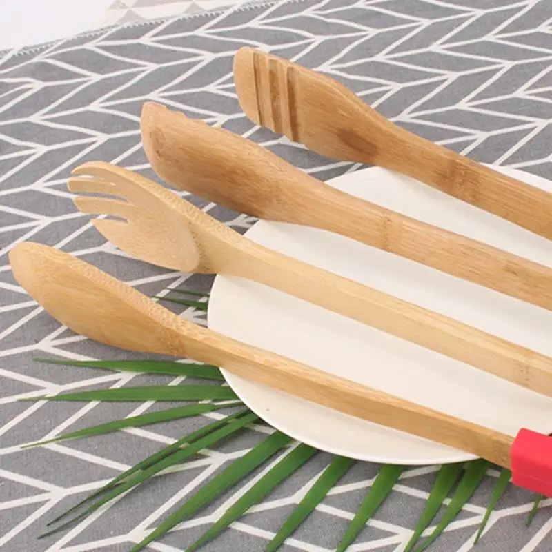 

Kitchen Food Tongs Bamboo Detachable Serving Tongs Barbecue Tongs for Home DIY baking Kitchen Accessories Tool