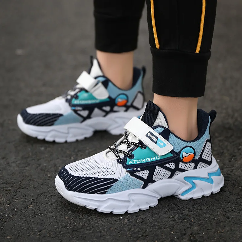 Summer Children's Fashion Sports Shoes Boys' Running Leisure Breathable Outdoor Kids Shoes Trendy Sneakers Lightweight Sneakers