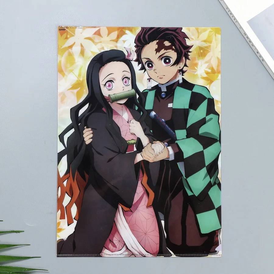 10 шт./лот аниме Рассекатель демонов: Kimetsu No Yaiba бумажные пилочные игрушки Kamado Tanjiro
