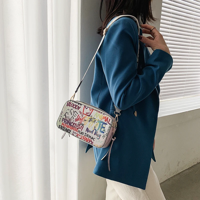 Маленькие дамские сумочки через плечо из искусственной кожи для женщин лето 2022