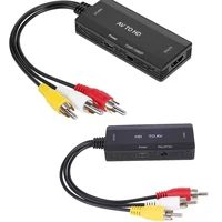hdmi compatible to rca av cvbs component converter 1080p adapter cable box for monitor lr video av to hdmi compatible ntsc pal