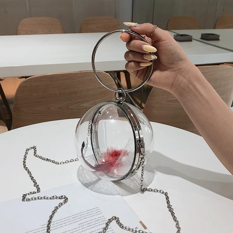 JIULIN 2019 новый чистый прозрачный стеклянный шар маленький Круглый металлический