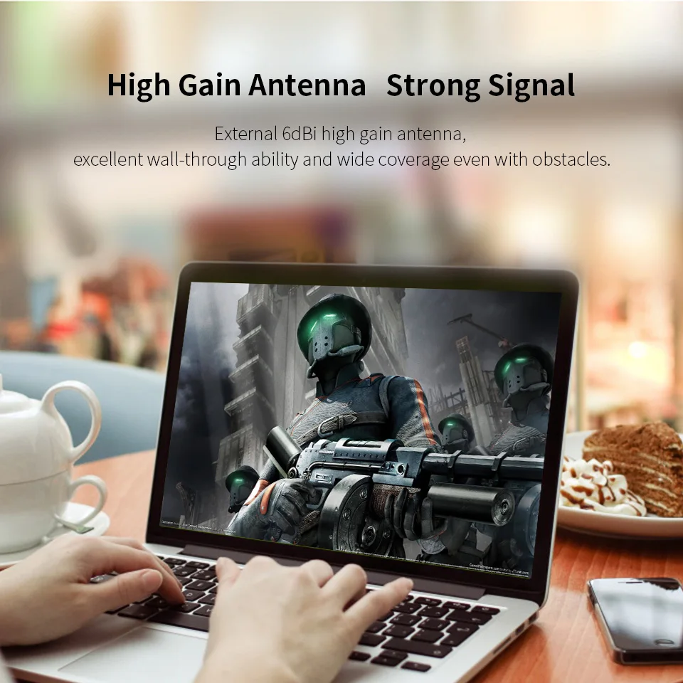 Comfast 300 Мбит/с 6dbi антенны USB Беспроводной сетевая карта Wi-Fi модем 802.11b/g/n PC