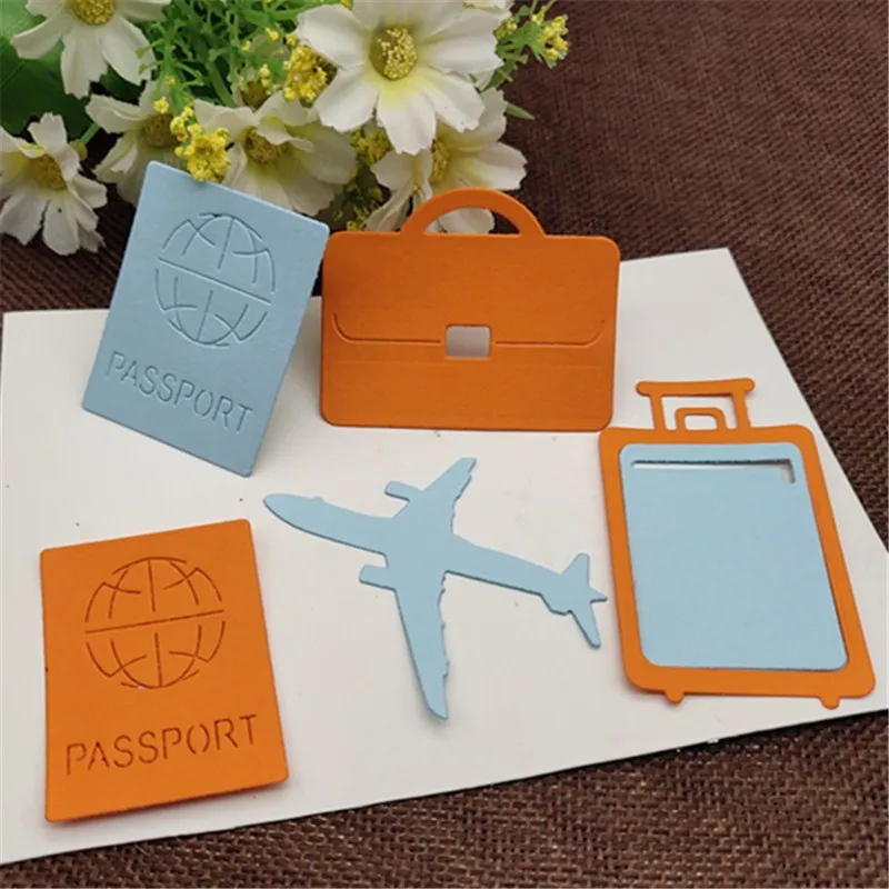 

Рождественские Дорожные Металлические Вырубные штампы, декоративная папка для тиснения, картон из углеродистой стали, вырубки «сделай сам...