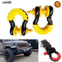 car accessories 58 towing hook d shackle with isolators washers 19 5 ton42990 lbs max break strength for atv suv towing