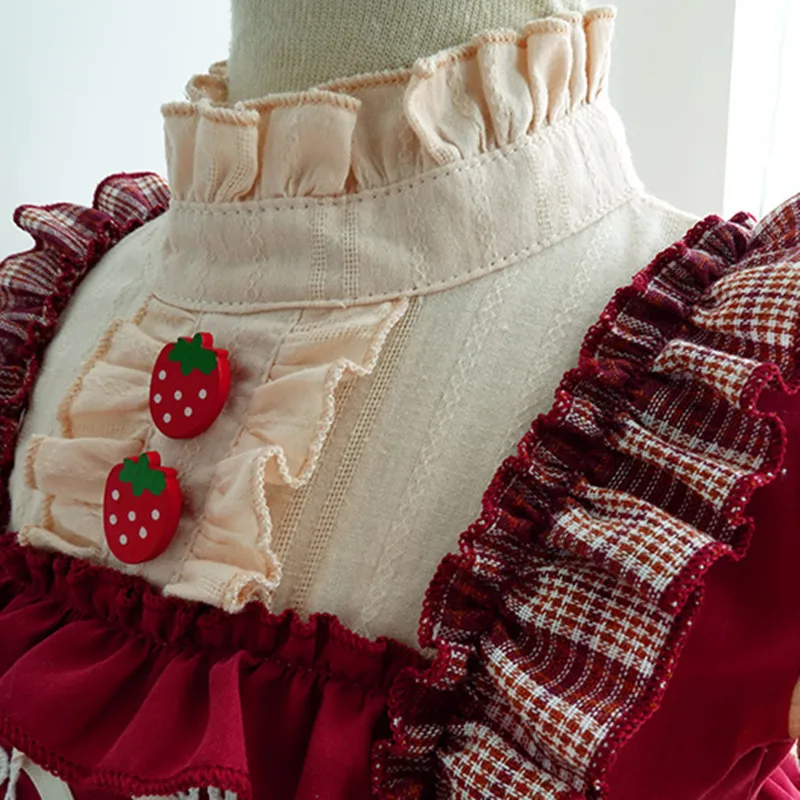 

Spanish Baby Dresses Vintage Children's Clothes Toddler Girl Long Sleeve Lolita Dresses Girls Princess Tutu Birthday Party Frock