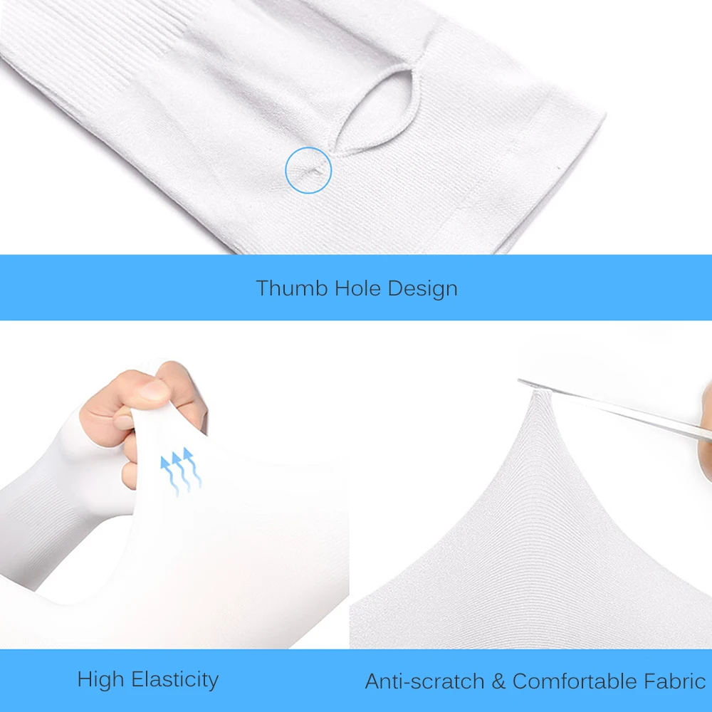 Охлаждающие рукава унисекс 1 пара чехол для езды на велосипеде бега защита от УФ