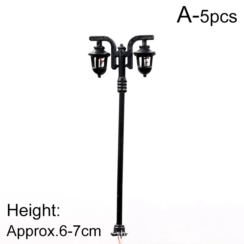 

5pc Street Light Miniature Figurines Fairy Garden Lamp DIY Home Decoration Accessories Mini Craft Micro Landscaping