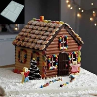 3d house door diy silicone fondant mould cake decoration chocolate cutter mold