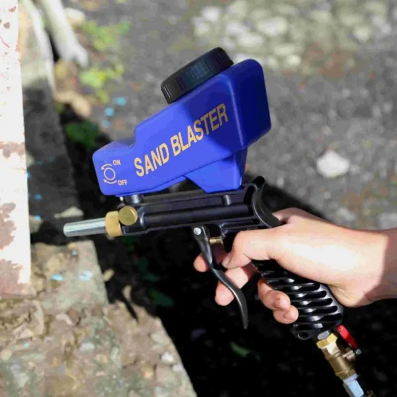 

Portable Gravity Sandblasting Gun Pneumatic Small Sand Blasting Device Machine Lightweight Handheld Easy to Operate