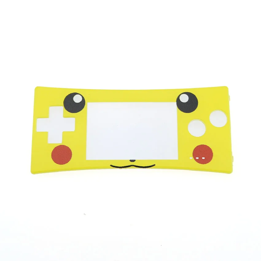 Замена YuXi Передняя Лицевая панель для GameBoy Micro для GBM системы передний чехол Корпус - Цвет: Pi-ka-chu