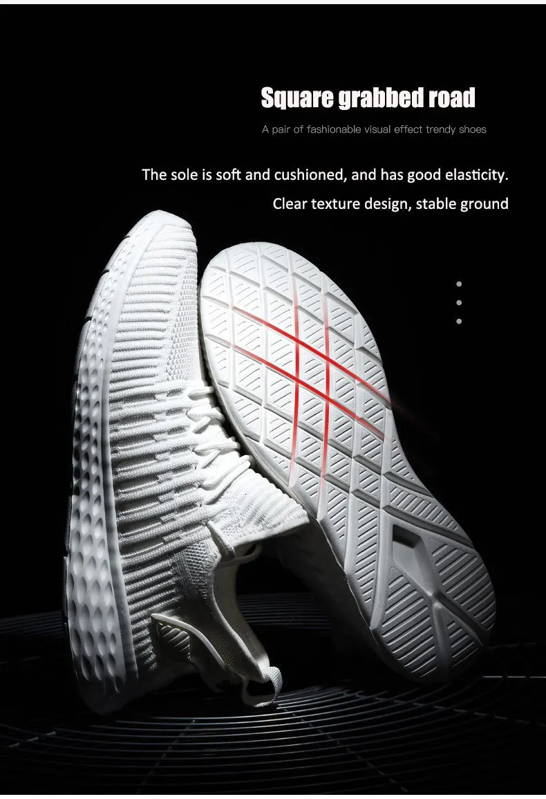 QZHSMY/Белая обувь для мужчин; светильник Flyknit; мужские кроссовки; дышащая повседневная спортивная обувь; сезон весна-осень; удобные теннисные туфли; Masculino
