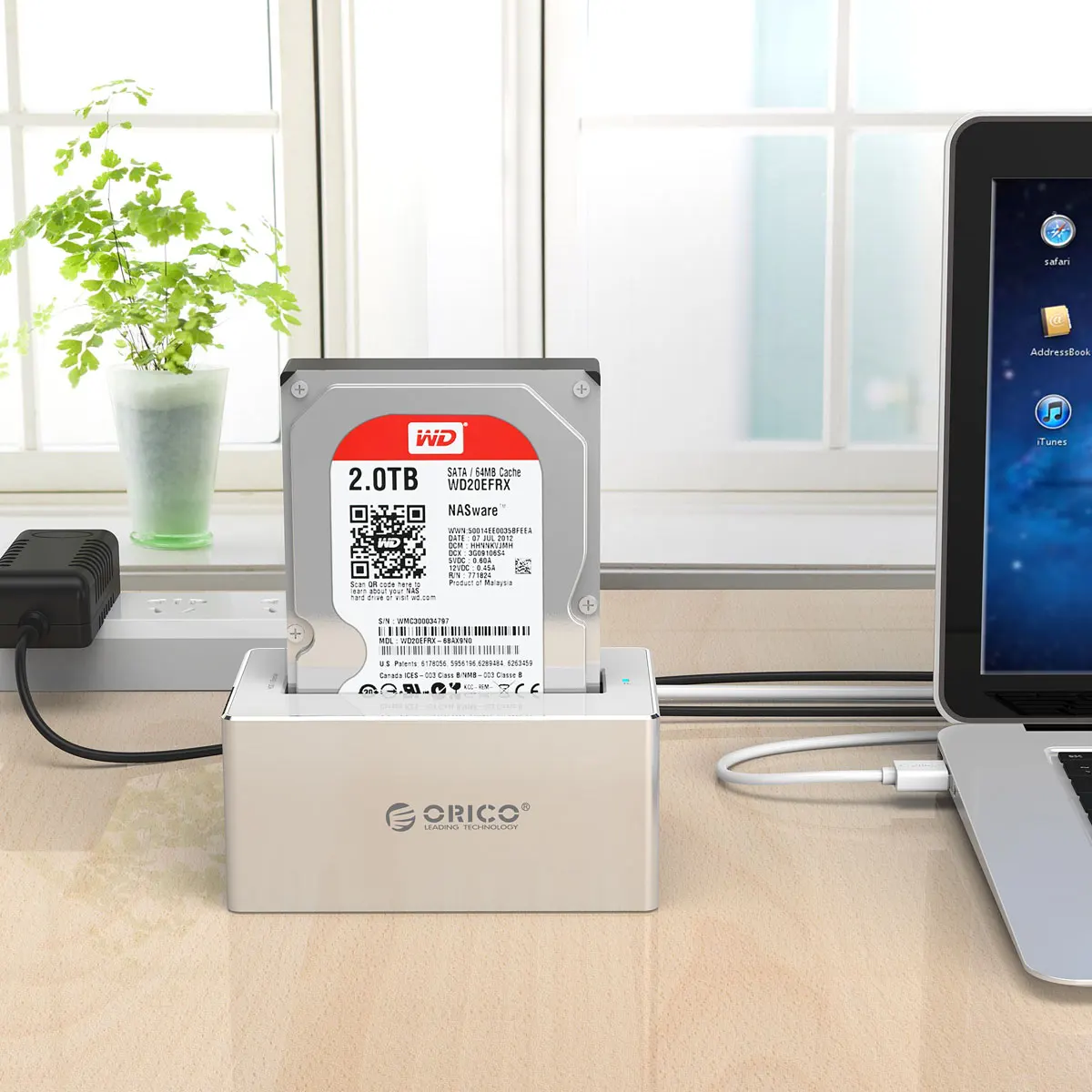 ORICO алюминиевый 3,5 дюймовый SATA для USB 3,0 HDD док-станция SSD адаптер для 2,5 3,5 Жесткий диск поддержка 10 ТБ с 12V Мощность