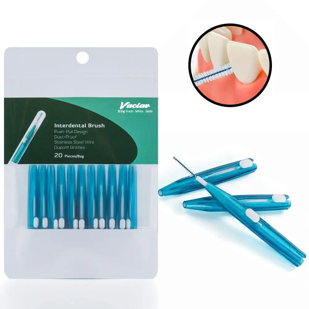 10Pcs/20Pcs Interdental Brushes Tooth Deep Clean Dental Floss Teeth Stick Oral Hygiene Ultra-fine Remove Food Residue Portable