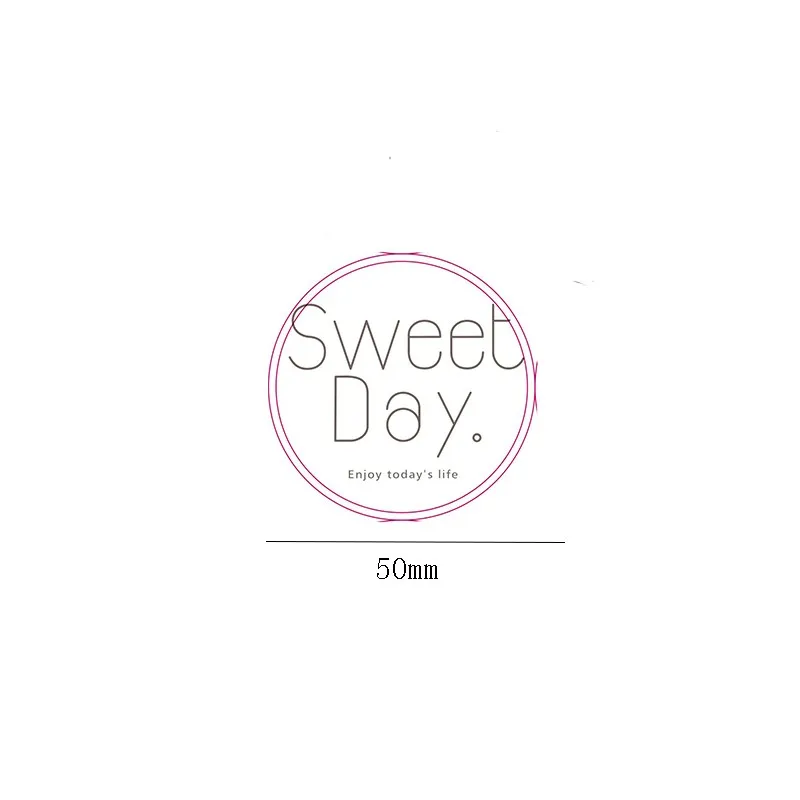 

600pcs Kawaii Self adhesive sticker Sweet Day Sticker Labels White Paper Scrapbooks Stickers Label Sealing For Box Gift Cup