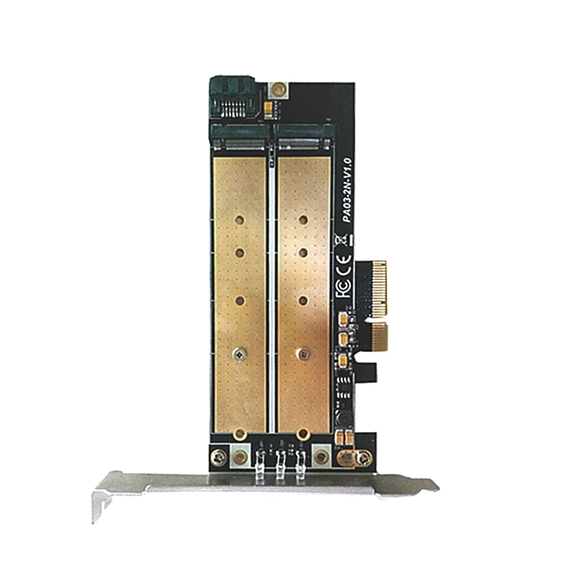 Переходная плата PCIe со светодиодной подсветодиодный кой ключ B к m.2 NGFF M Key M.2 NVME