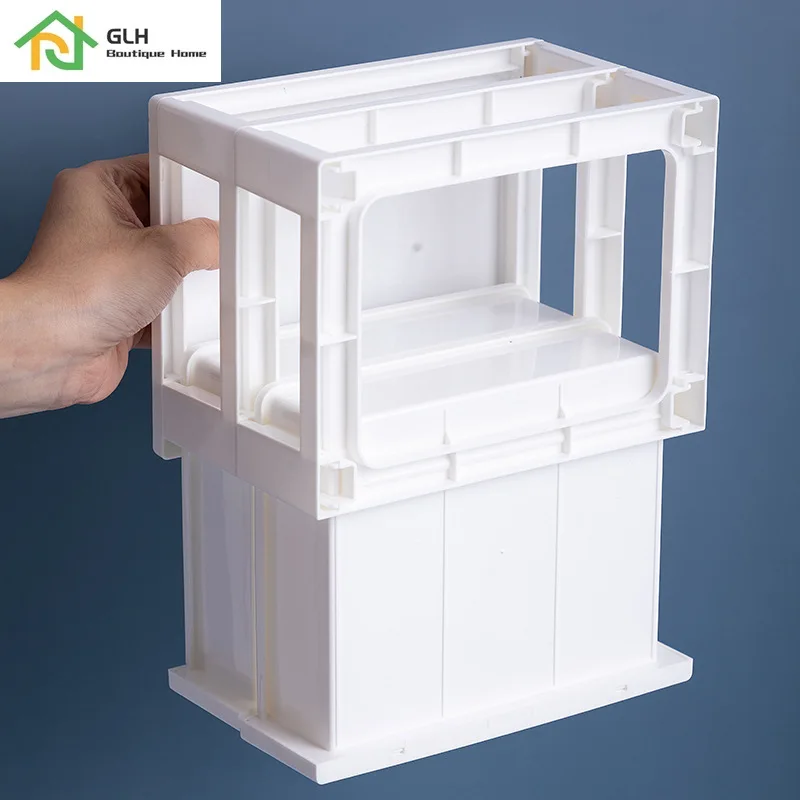 Многослойный пластиковый ящик-органайзер Настольный ящик для ювелирных изделий