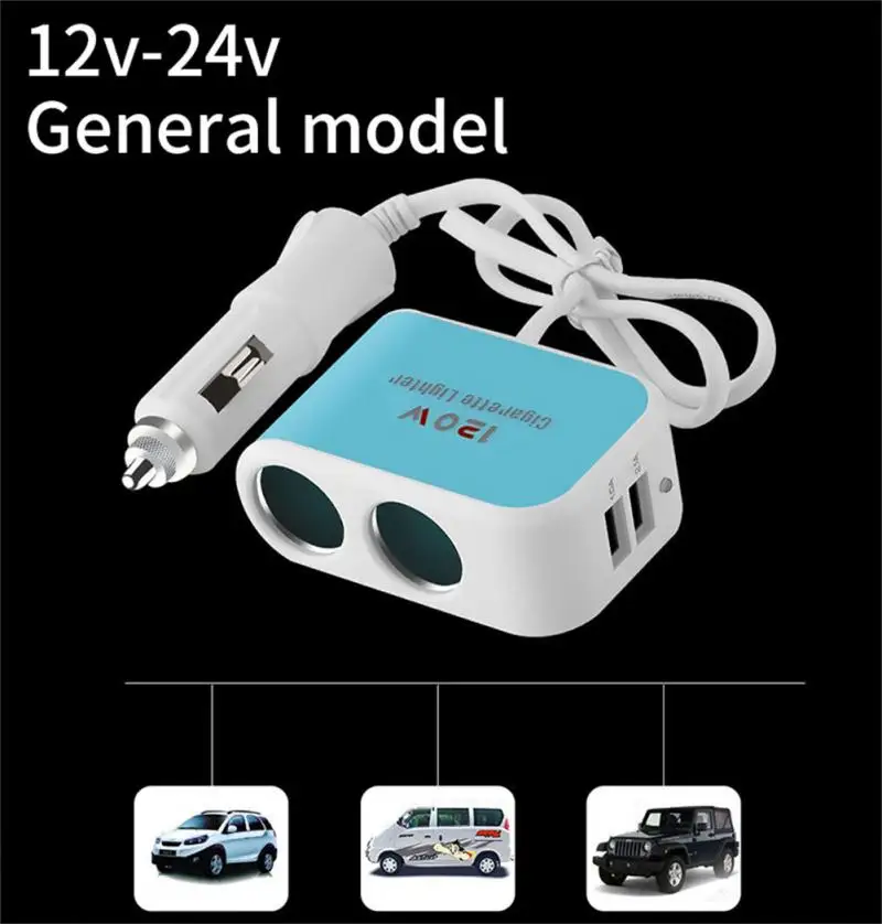 Автомобильное зарядное устройство с двумя USB-портами 12-24 В 120 Вт | Автомобили и