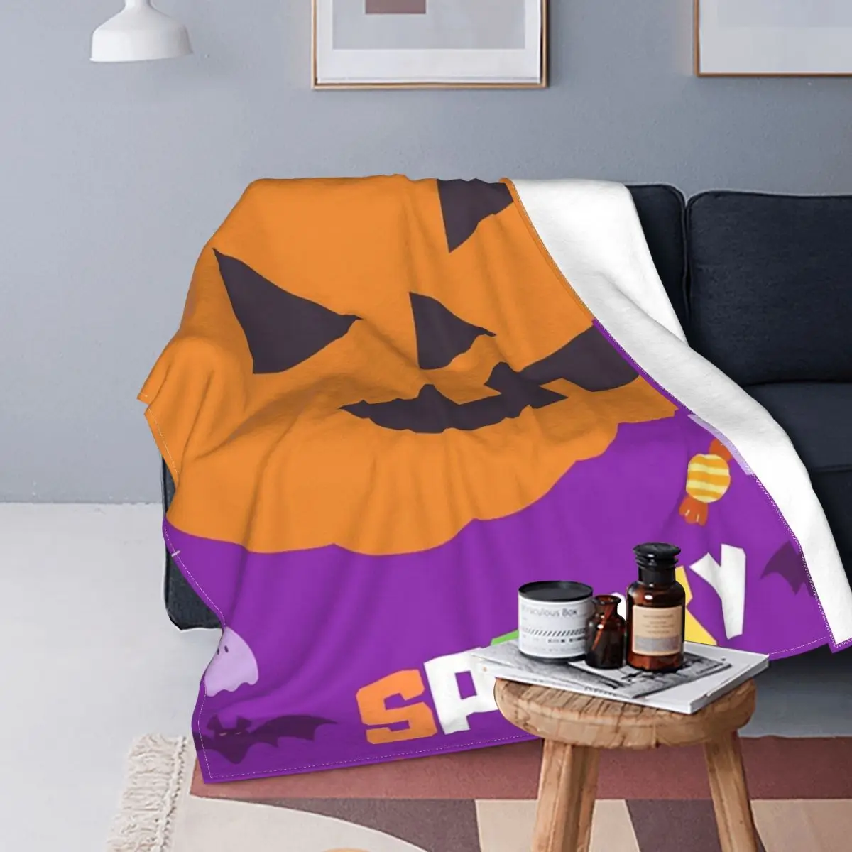 

Spooky Season está en Manta, colcha, funda de cama a cuadros, mantas a cuadros, manta en la cama
