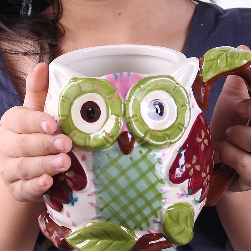 700 мл керамическая чашка большой емкости с котом креативная офисная для воды 3D