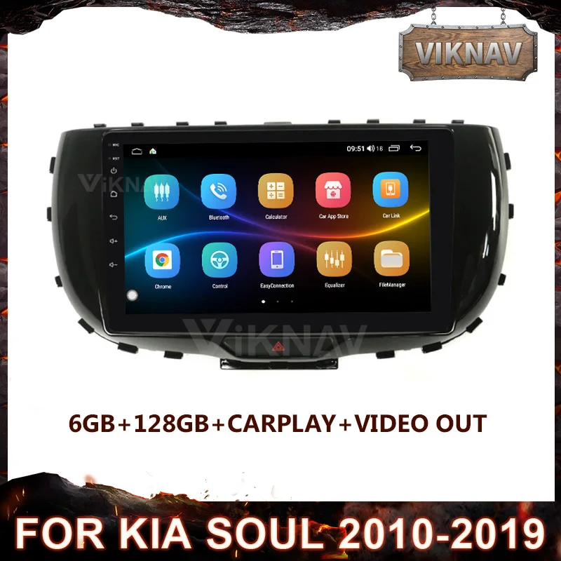 

Автомагнитола для KIA Soul 2010-2019 Android 10,0, автомобильный DVD GPS-навигатор, мультимедийный плеер, стереоприемник, головное устройство с HD-экраном