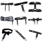 Женская эластичная подвязка в стиле панкготика, пикантный пояс с круглыми подвязками в форме сердца, для косплея, с шипами, бандажный пояс, кольцо на бедро