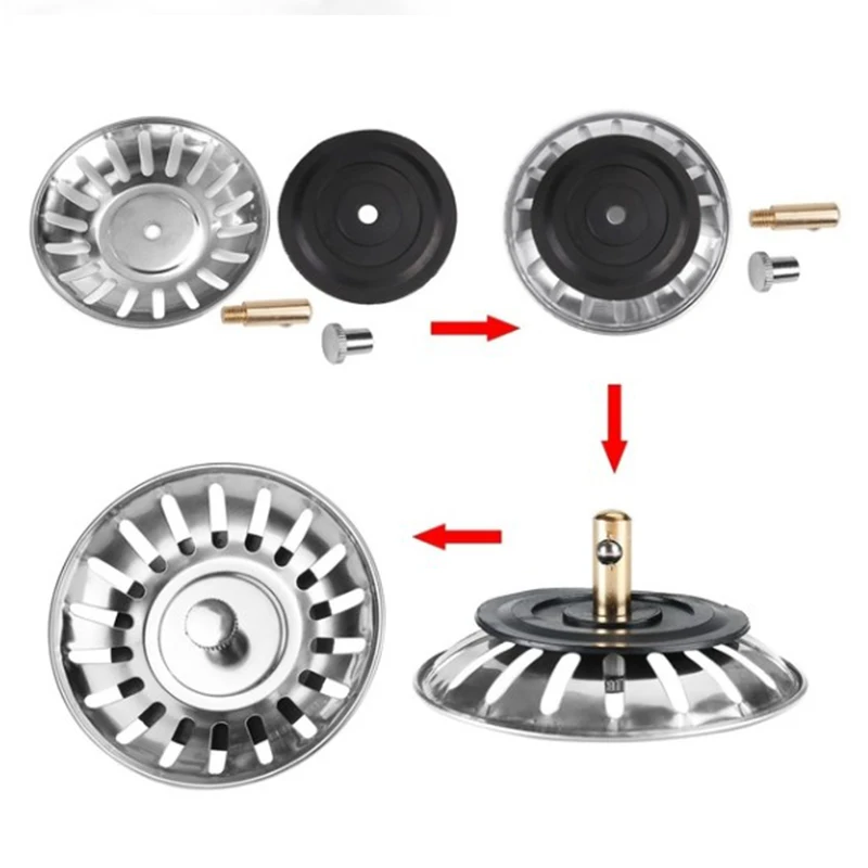 1 шт. фильтр для слива раковины из нержавеющей стали|Дуршлаги и сита| |