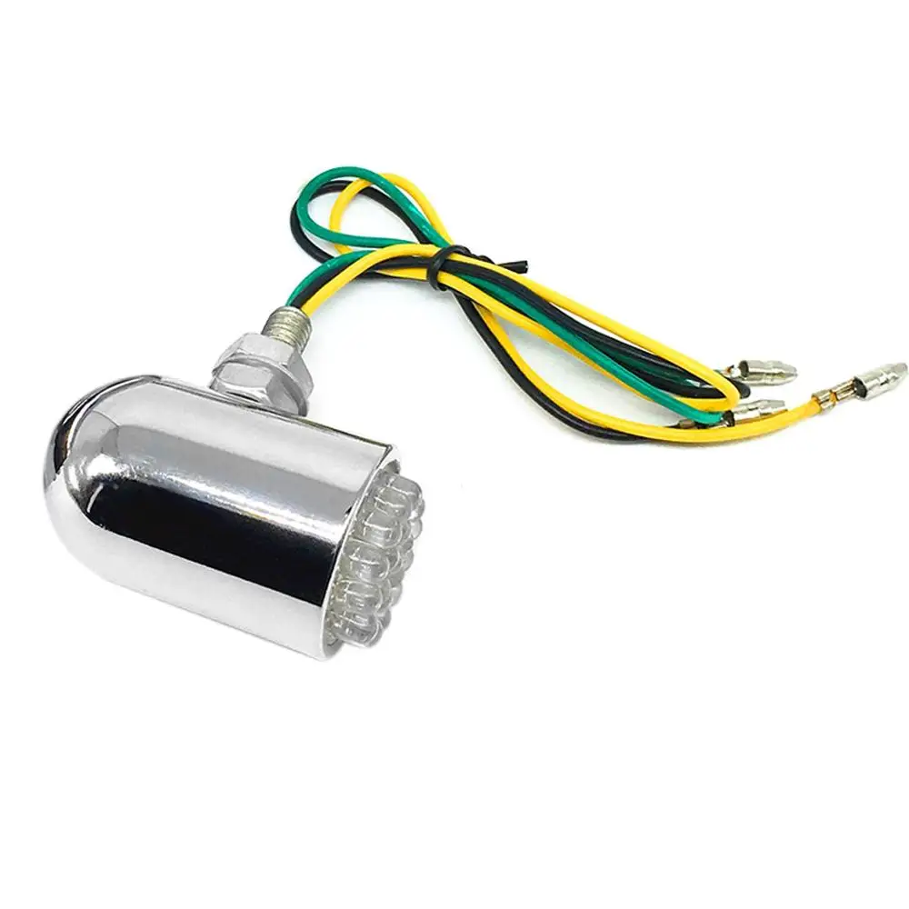 

One Pair Motorcycle Metal Turn Signal Tail Lights Lamp