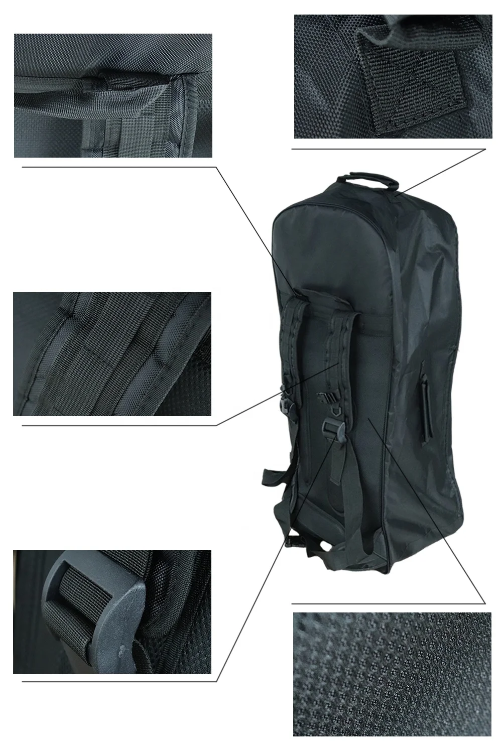 

Classic Black Carry bag for Inflatable Sup Board Kayak Stand Up Paddle Board Surfing Bag