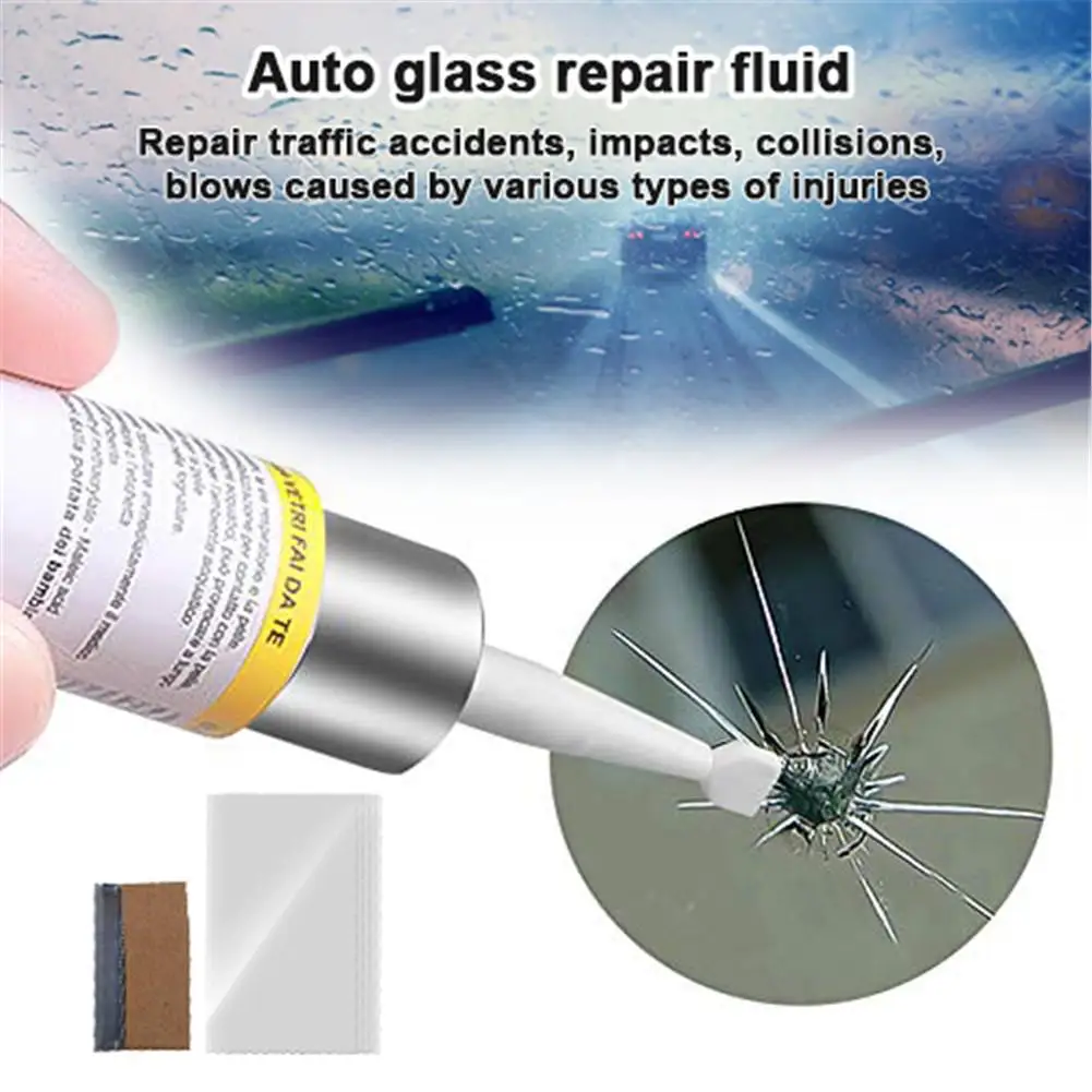 Auto Car Windshield Repair Tool DIY Car Window Repair Tools Window Glass Curing Glue Auto Glass Scratch Crack Restore Kit