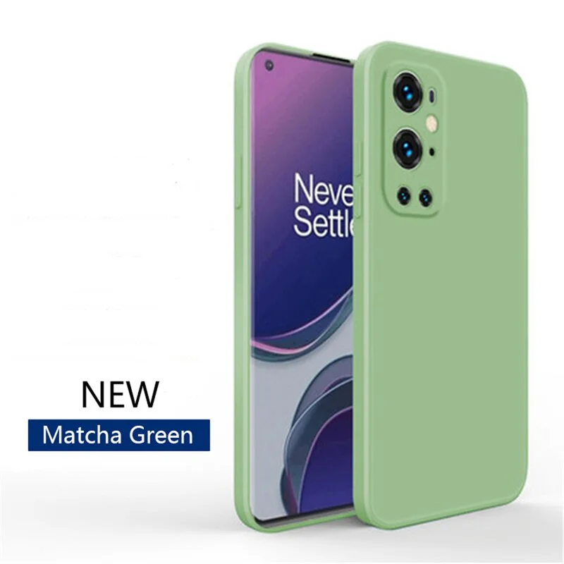 

Liquid Silicone Square Cell Phone Case For Oneplus 9 9R 8 8T 7 7T Pro Camera Lens Protection Shockproof Cover