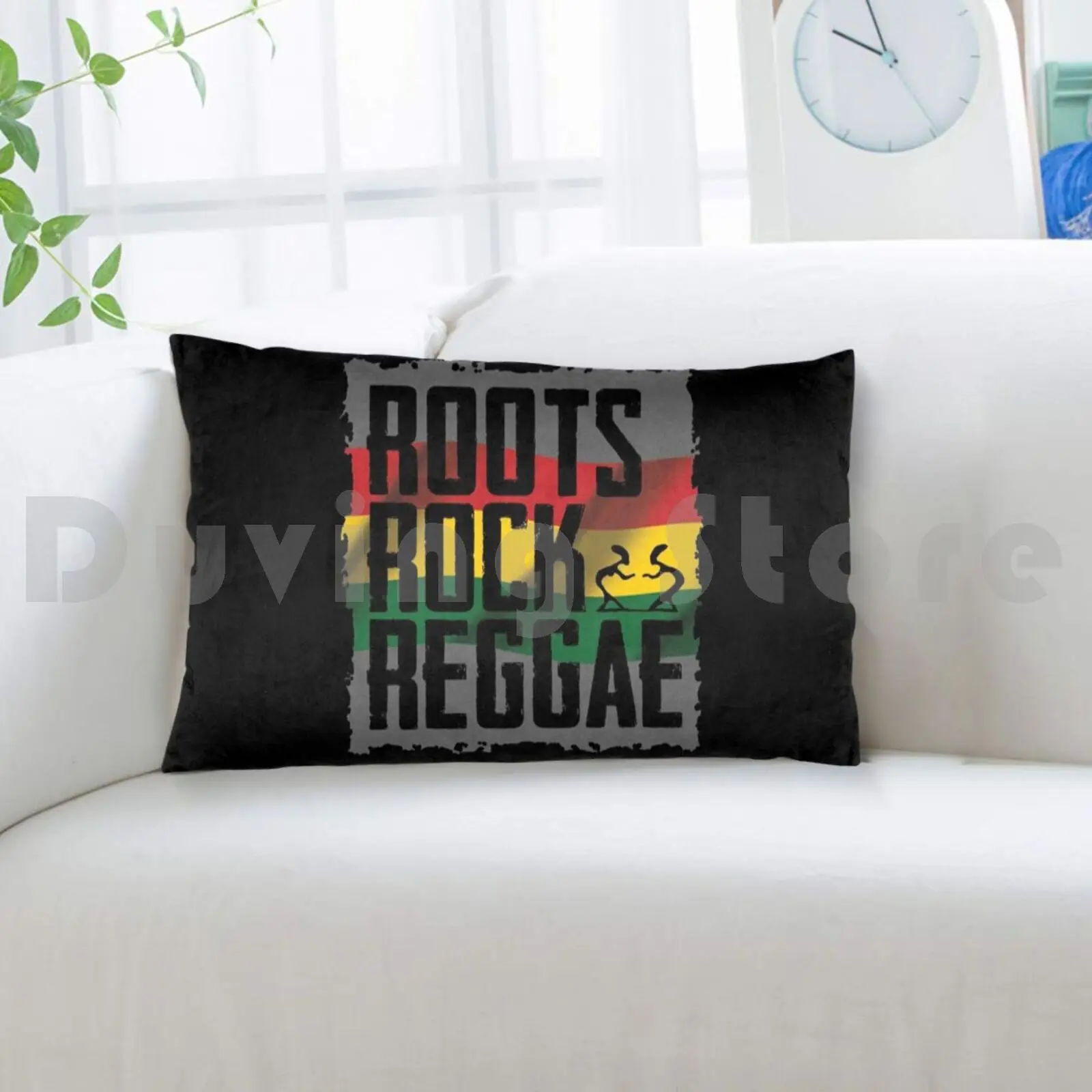 Rock ReggaePillow чехол Rasta Dancehall Yeah Music Jamaica Lion Africa Ragga Raggae
