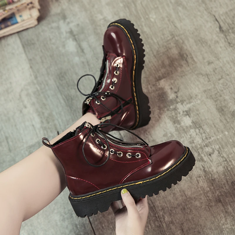 Женские короткие ботинки на среднем каблуке модная женская обувь 2019 ботильоны с