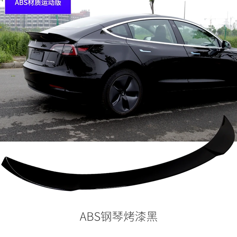 Для Tesla модель 3 2017 2018 2019 автомобильный Стайлинг ABS пластиковый Неокрашенный цвет
