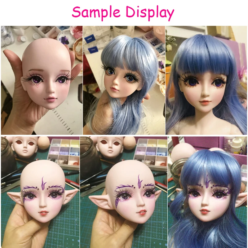 Новые 60 см 21 подвижные швы эльф Bjd куклы игрушка Синий Черный 3D Глаза DIY макияж голый обнаженный BJD кукла игрушка для девочек подарок