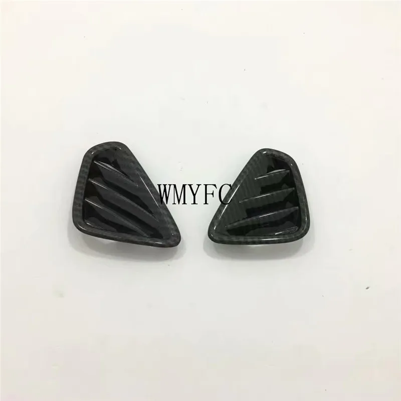 ABS матовое и углеродное волокно Автомобильная Передняя маленькая декоративная