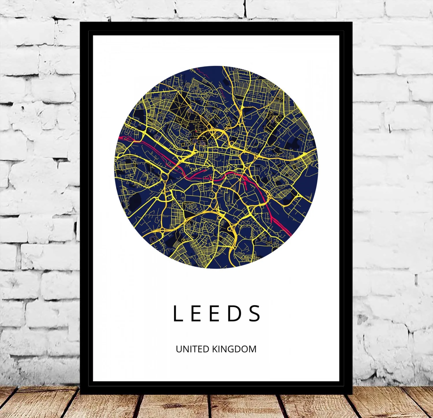Плакат британского английского города Лидс|Рисование и каллиграфия| |