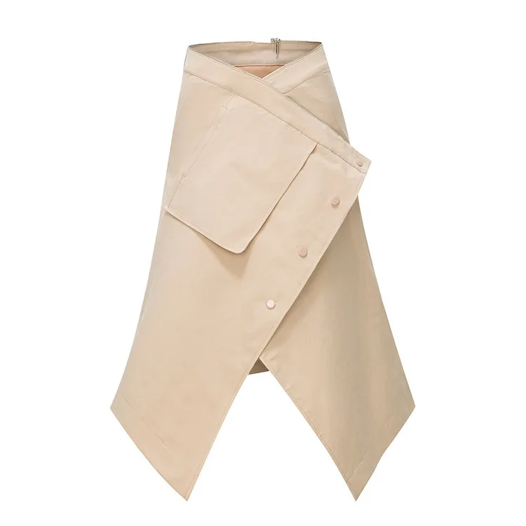 

Long Section Autumn Casual Clothes Windbreaker Lapel Patchwork Sashes Trench Coat For Women Zippers