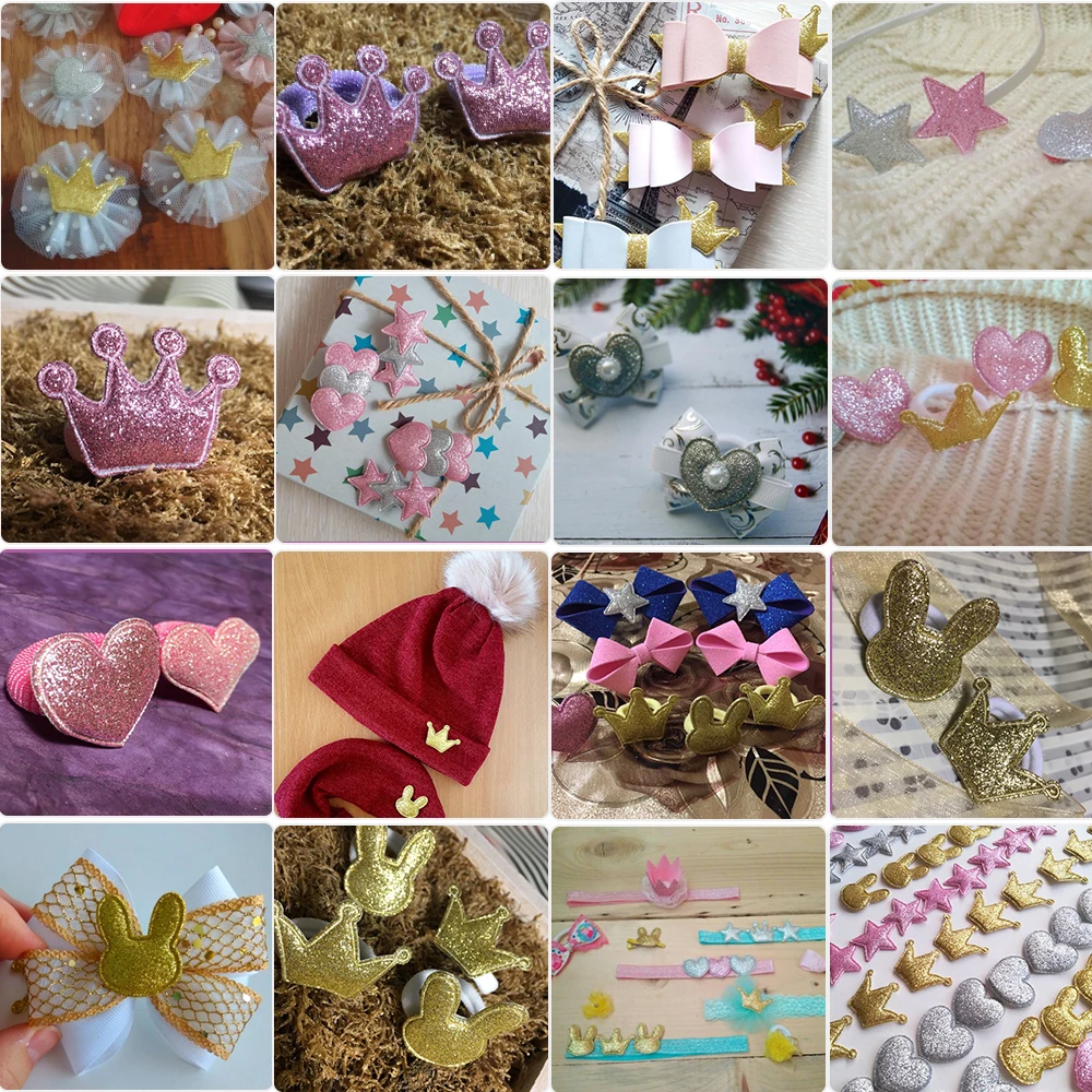 10 шт. блестящие тканевые нашивки с блестками|Заплатки| |